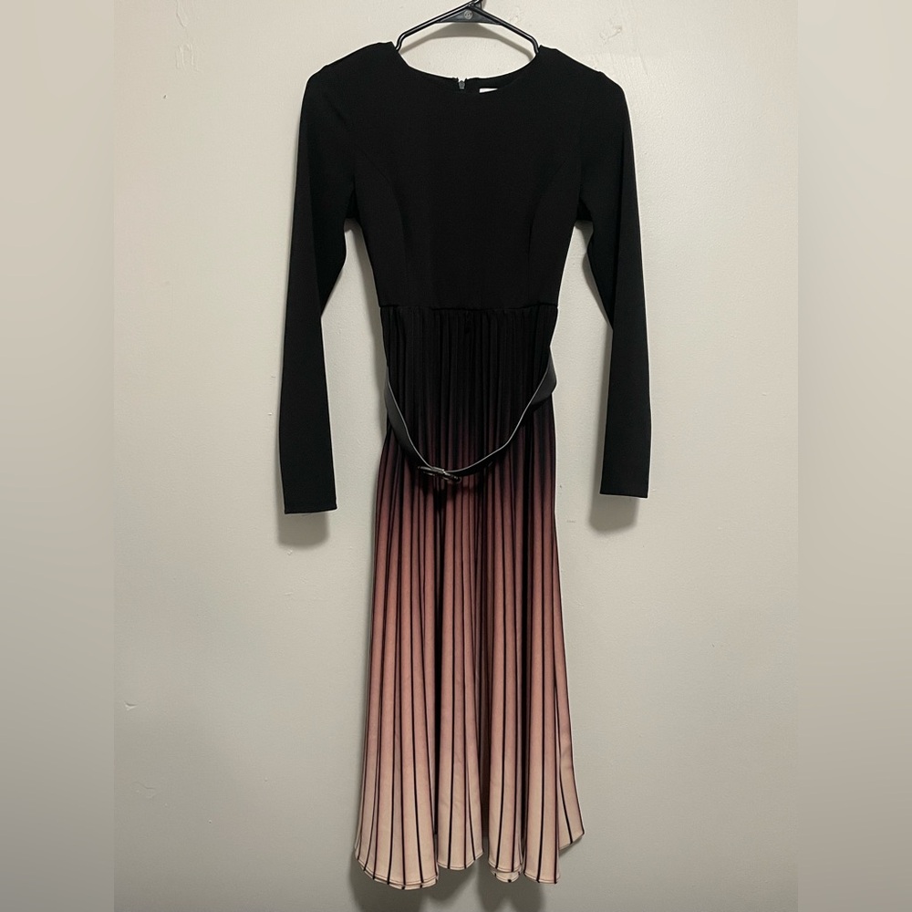 DKNY Black to Nude Gradient Ombré Dress